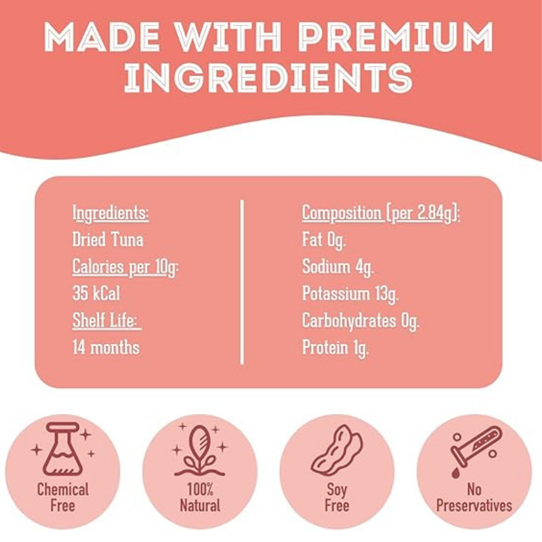 [CA only]Tuna Flakes Freeze-Dried Pet Treats Omega-3