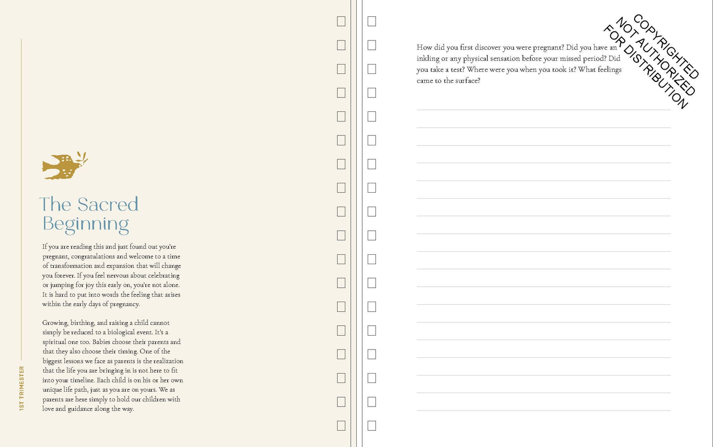 Growing Together Pregnancy Journal