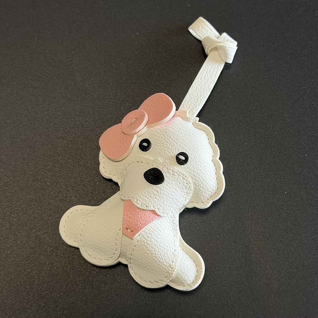 Animal Faux Leather Bag Charm
