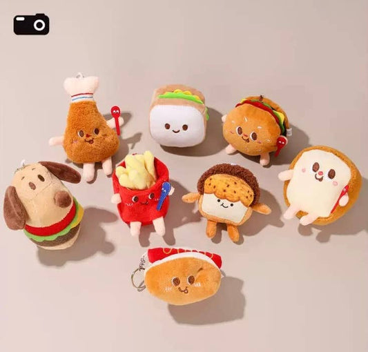 3.5-6" Food Keychain - various designs