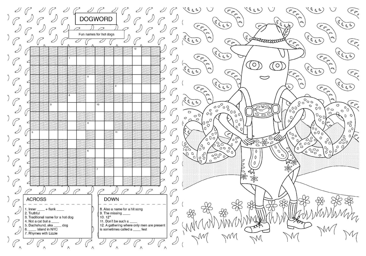 The Hot Dog Coloring and Activity Book