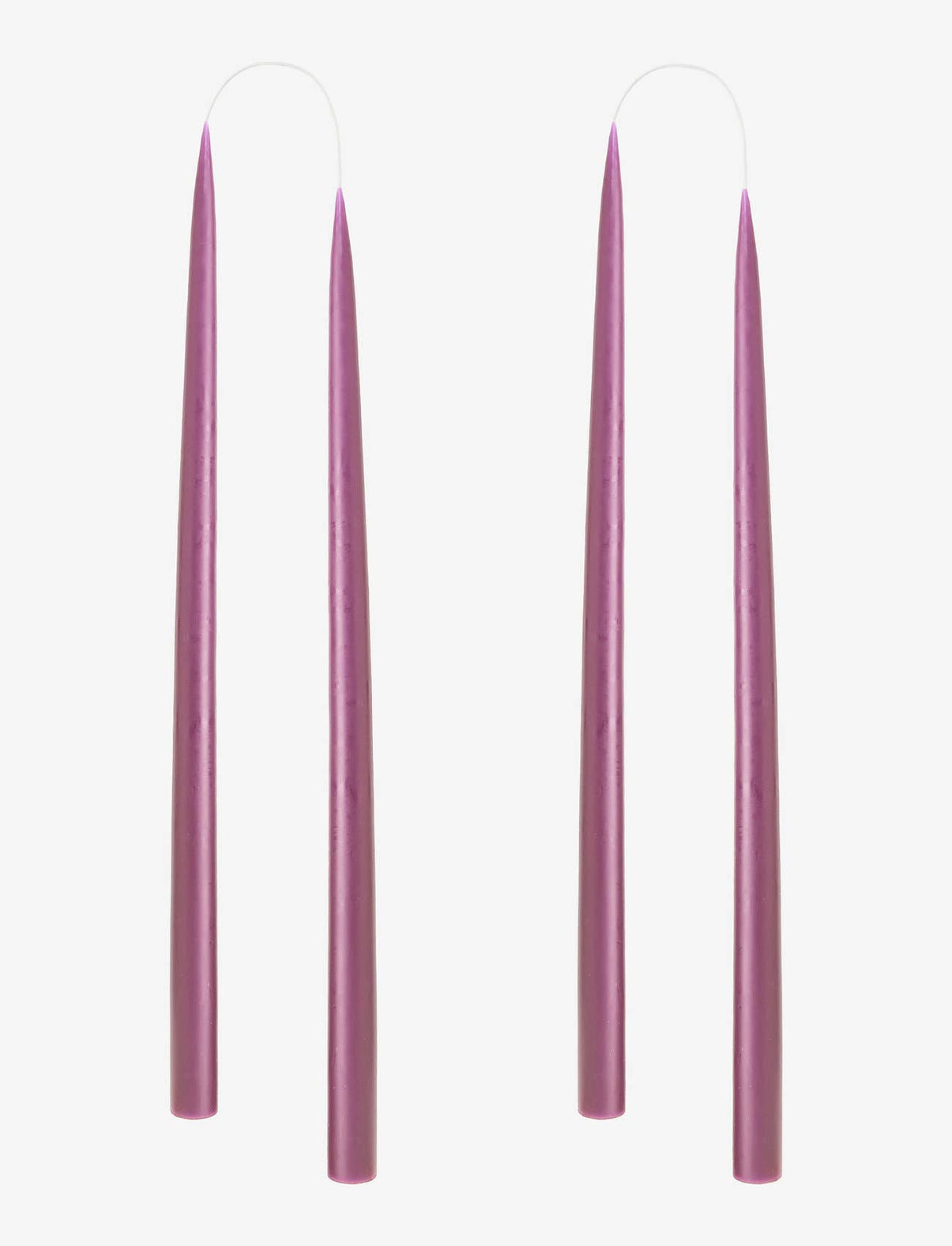 Light Heather Danish Taper Candle | 12 Pack
