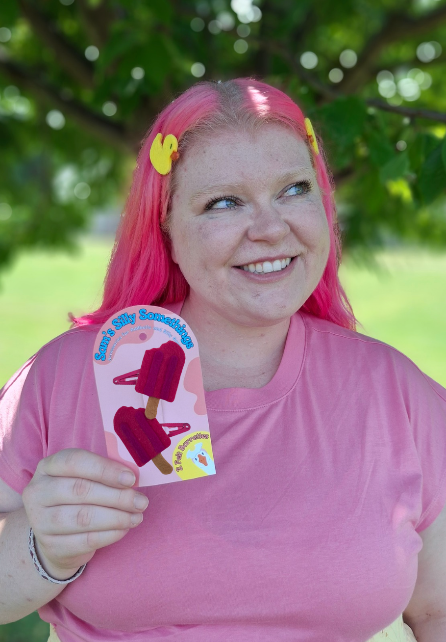 Popsicle Barrettes | Felt Barrettes | Hair Accessories