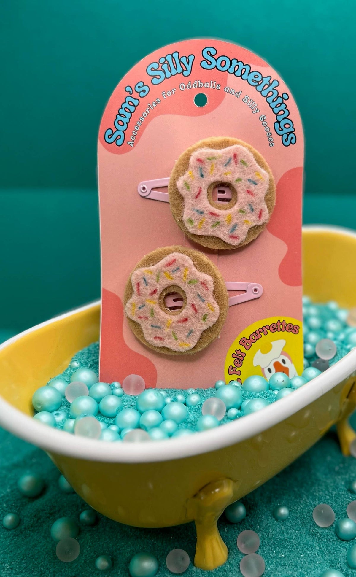 Donut Barrettes | Felt Barrettes | Hair Accessories