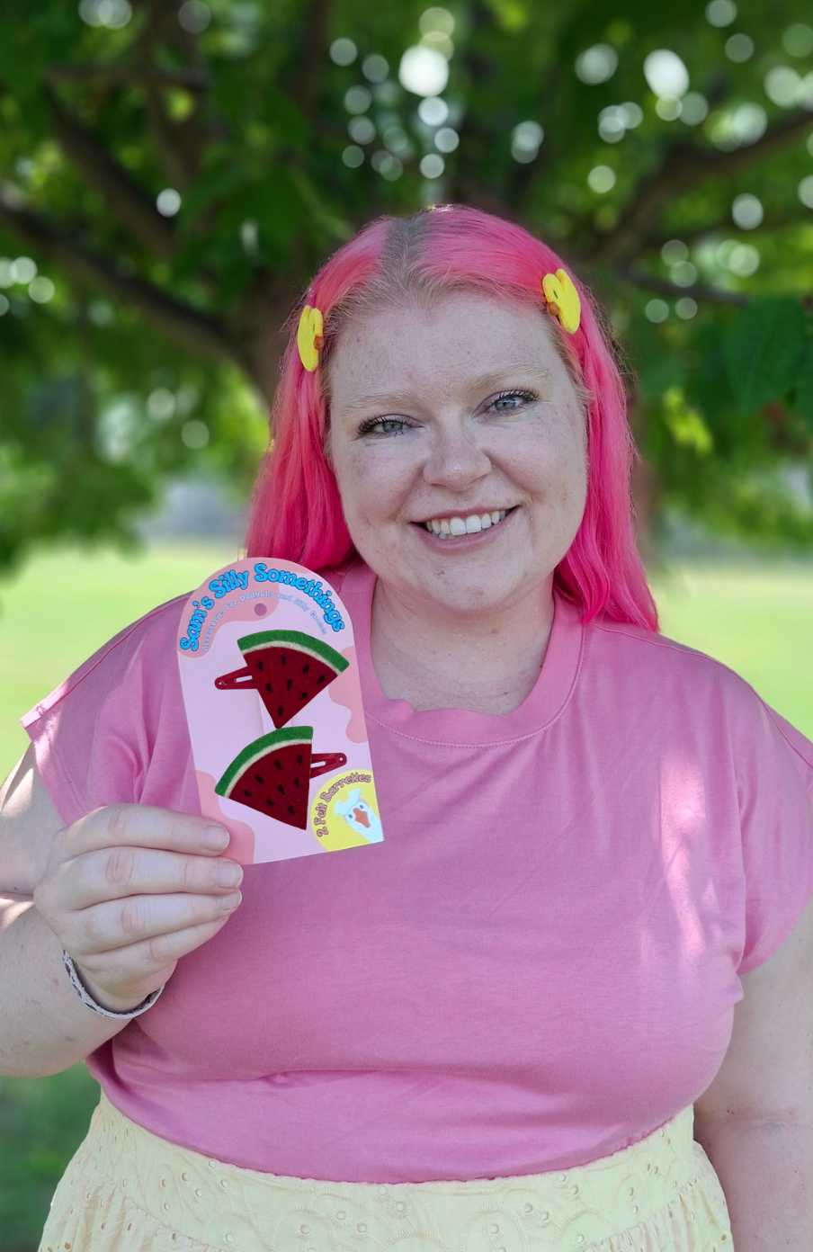 Watermelon Barrettes | Felt Barrettes | Hair Accessories