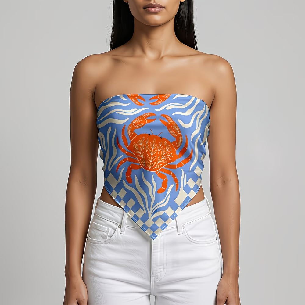 Silk Bandana top/head scarf