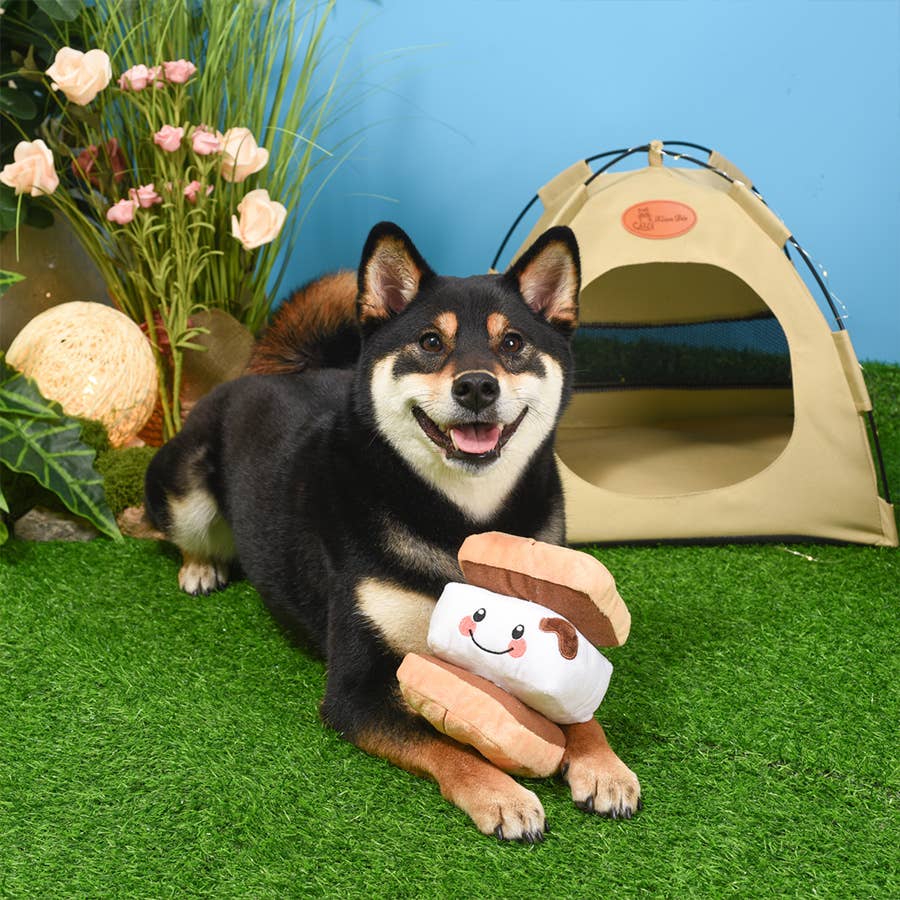 HugSmart Pet - Camping Pups | S’more - Dog Plush Toy