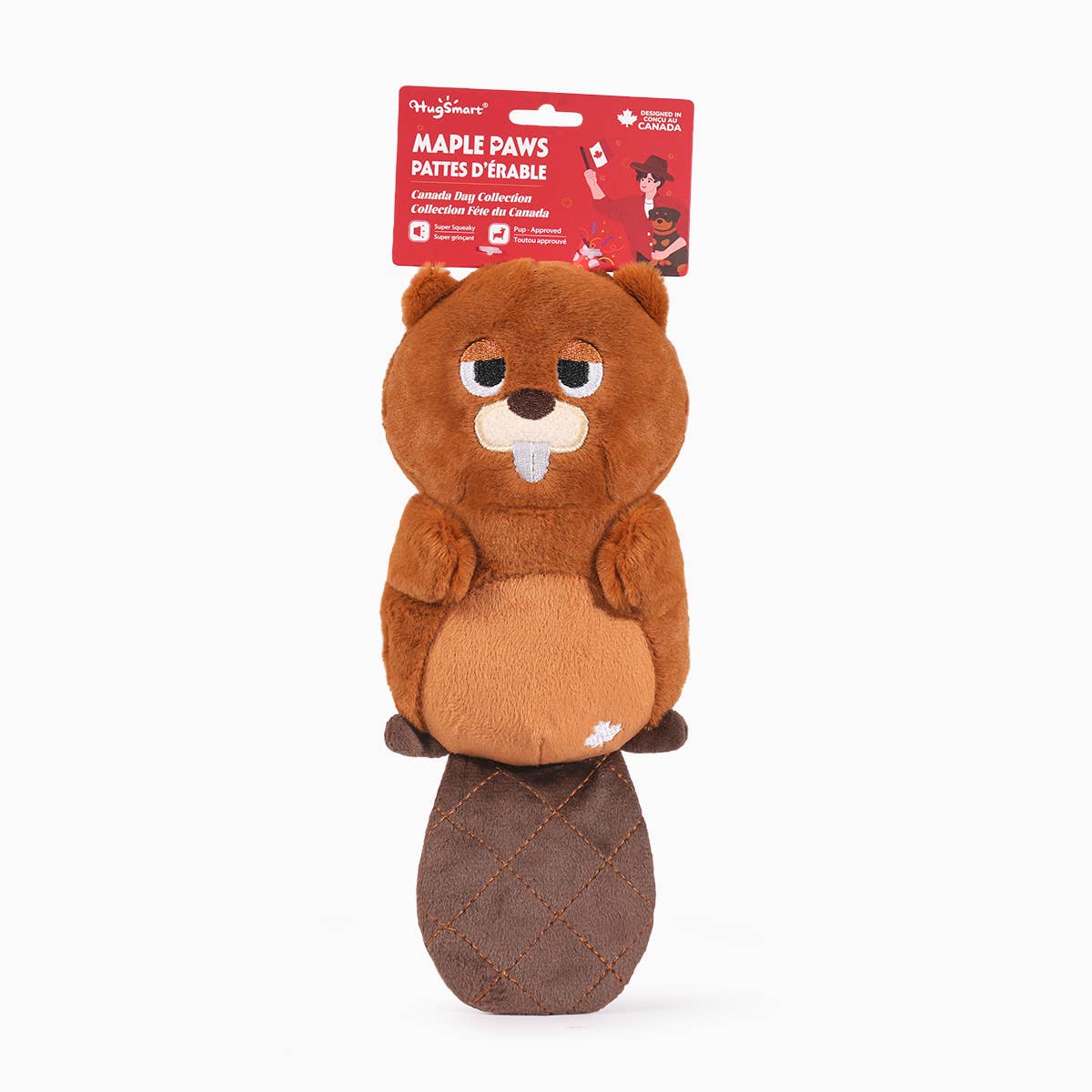 HugSmart Pet -  Maple Paws | Beaver- Dog Plush Toy