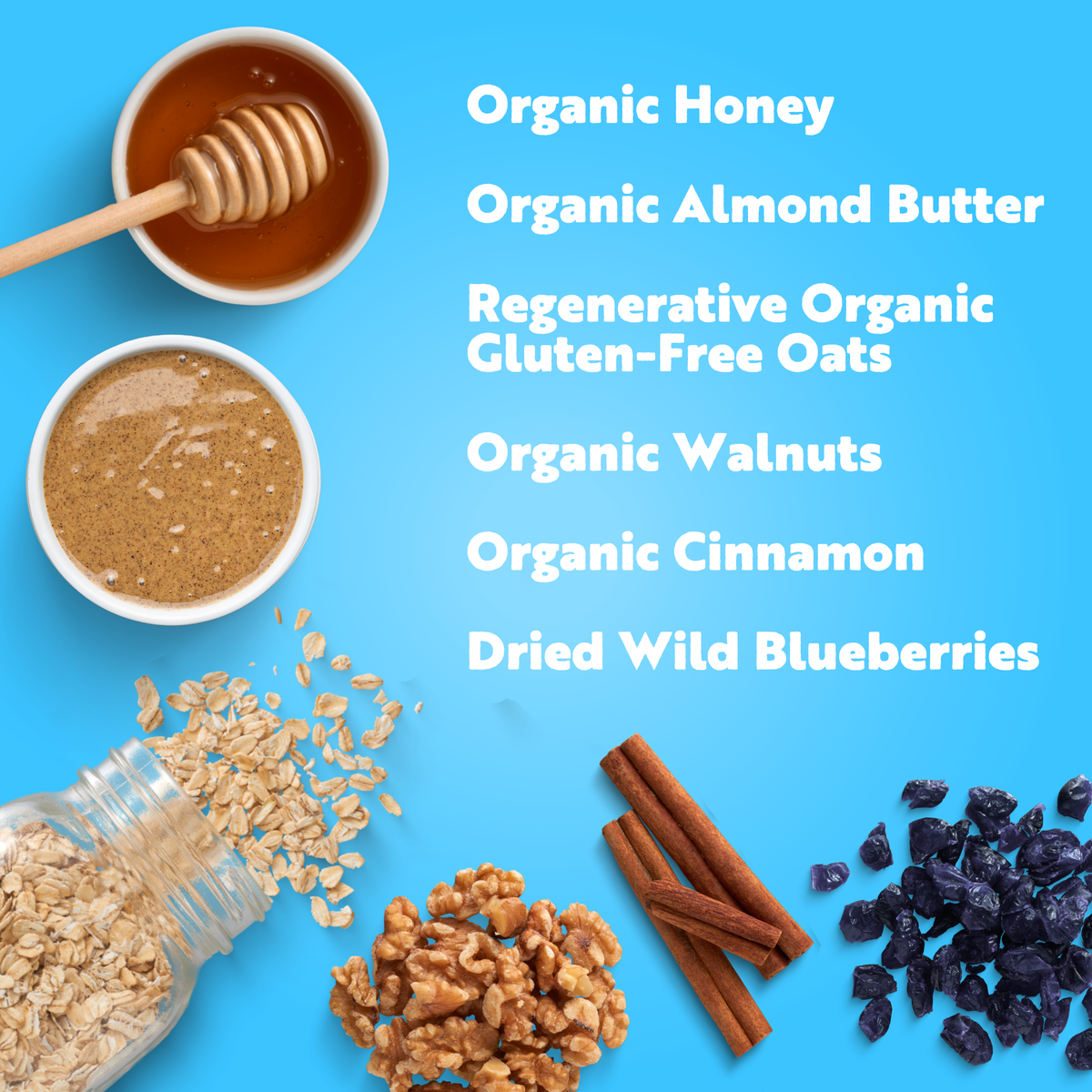 Blueberry Almond Butter | Organic Real Food Bar