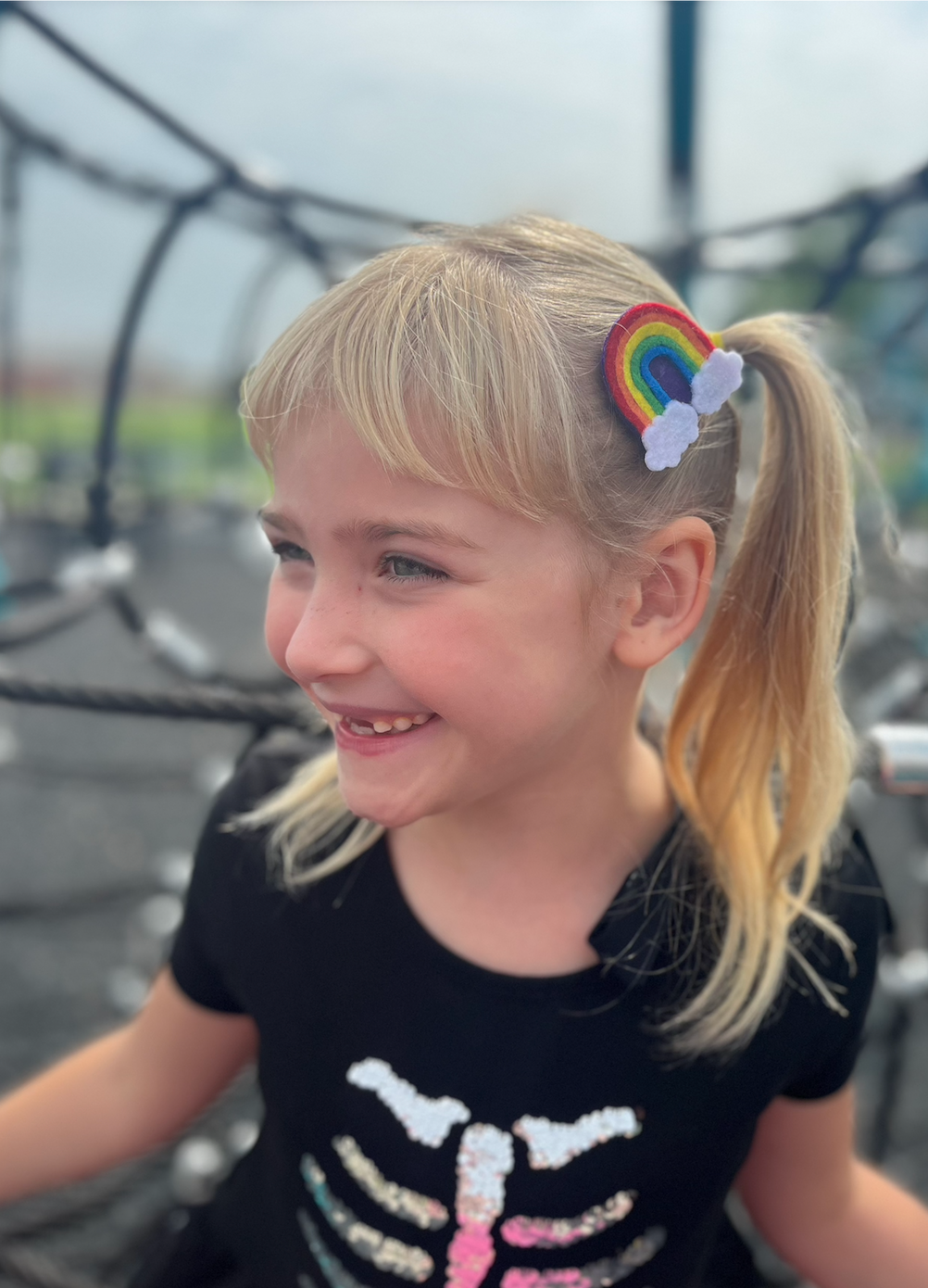Rainbow Barrettes | Felt Barrettes | Hair Accessories