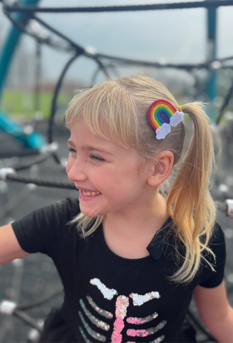 Rainbow Barrettes | Felt Barrettes | Hair Accessories