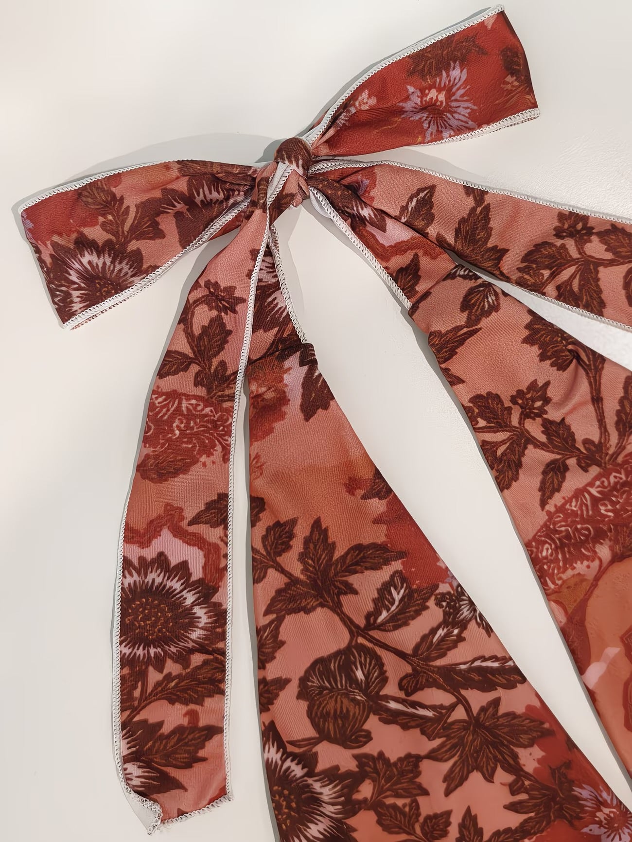 Red floral halter top (tie-straps)