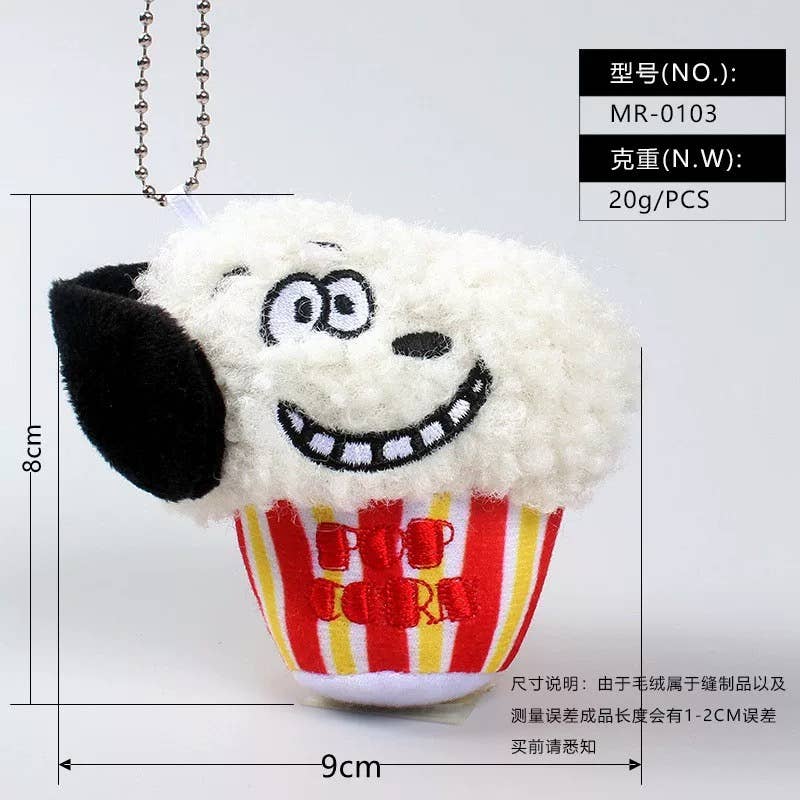 3.5-6" Food Keychain - various designs