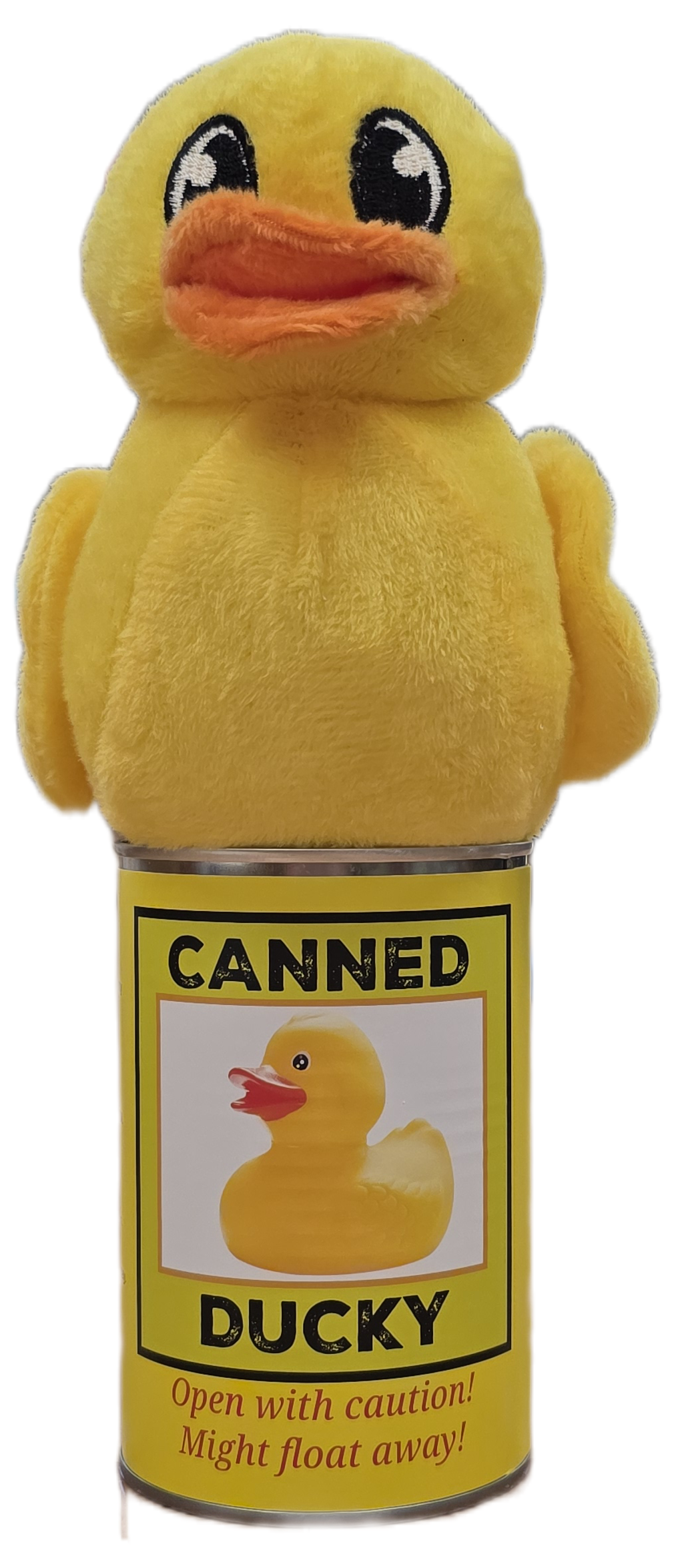 Canned Ducky | Plush Rubber Ducky Stuffed Animal | Gift