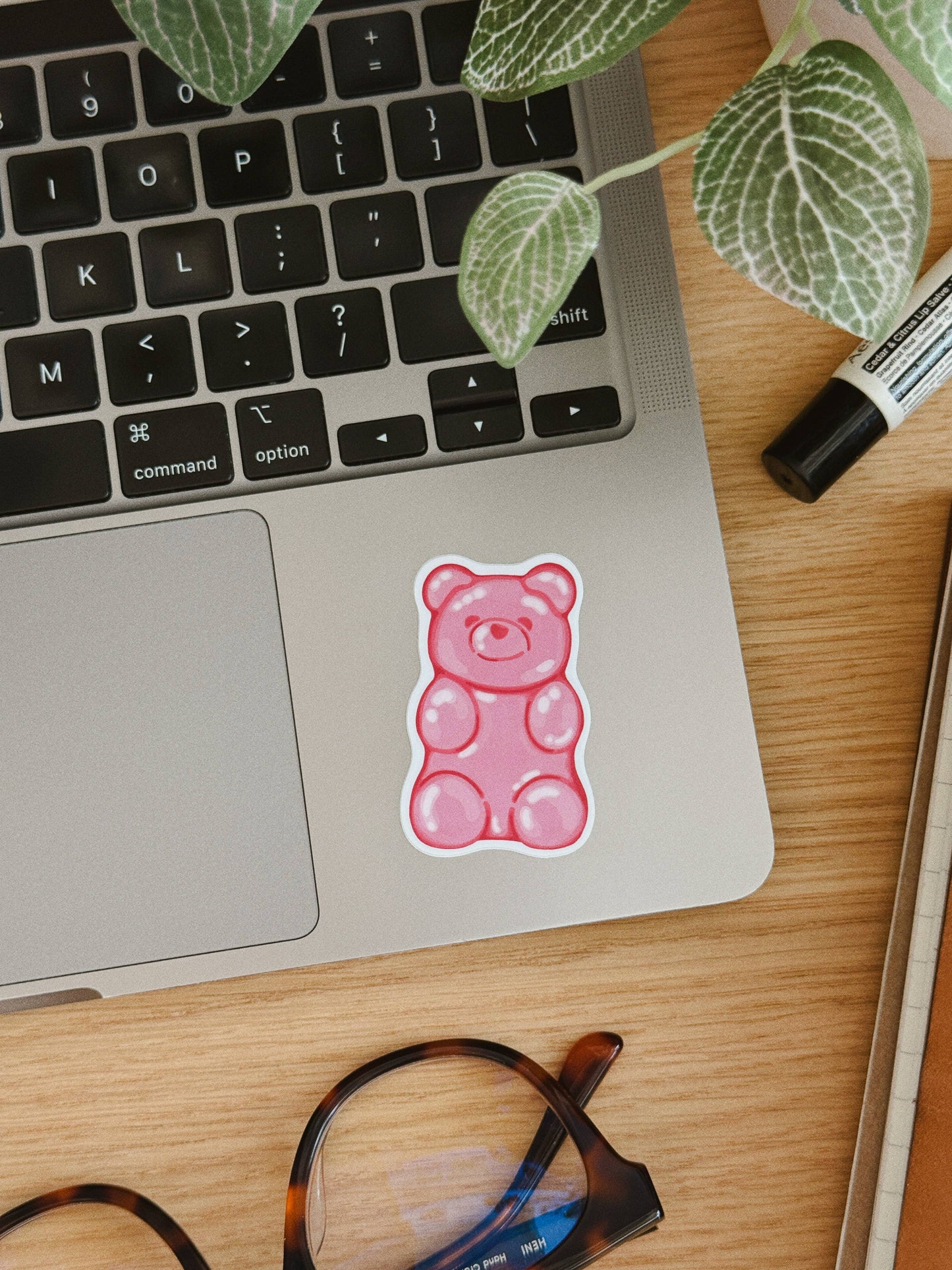 Gummy Bear - Pink Candy Foodie Vinyl Sticker