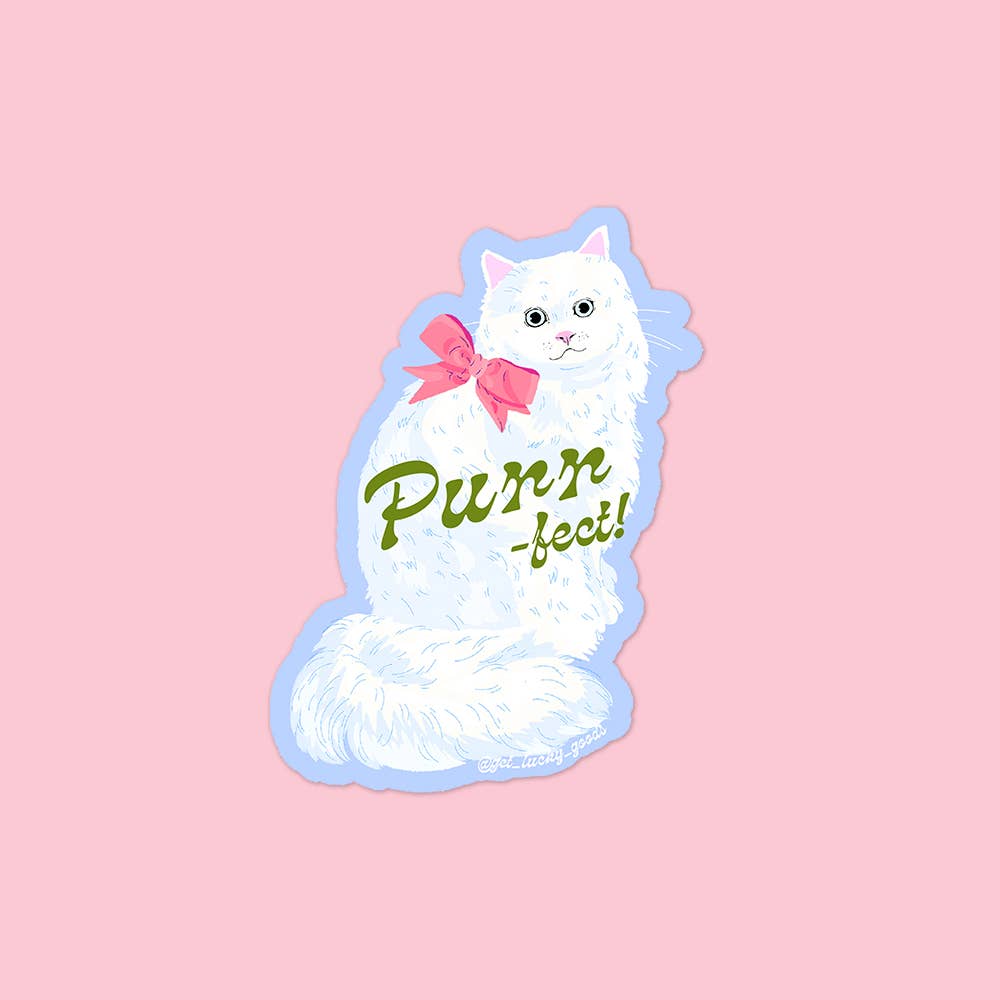 Purr-fect Kitty – Matte Vinyl Sticker
