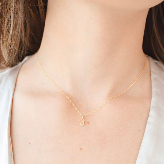 Petite Gold Initial Necklace
