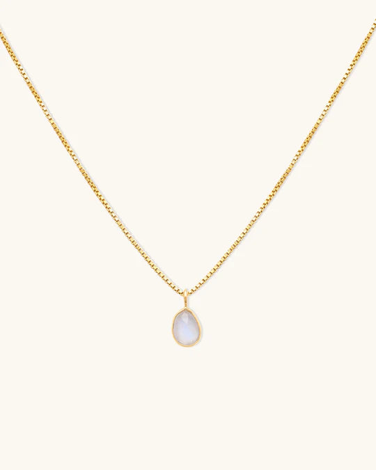 Leah Alexandra - Sofia Slice Moonstone Necklace
