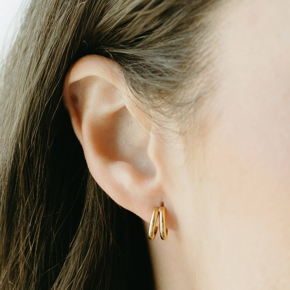 The Amara Double Hoops