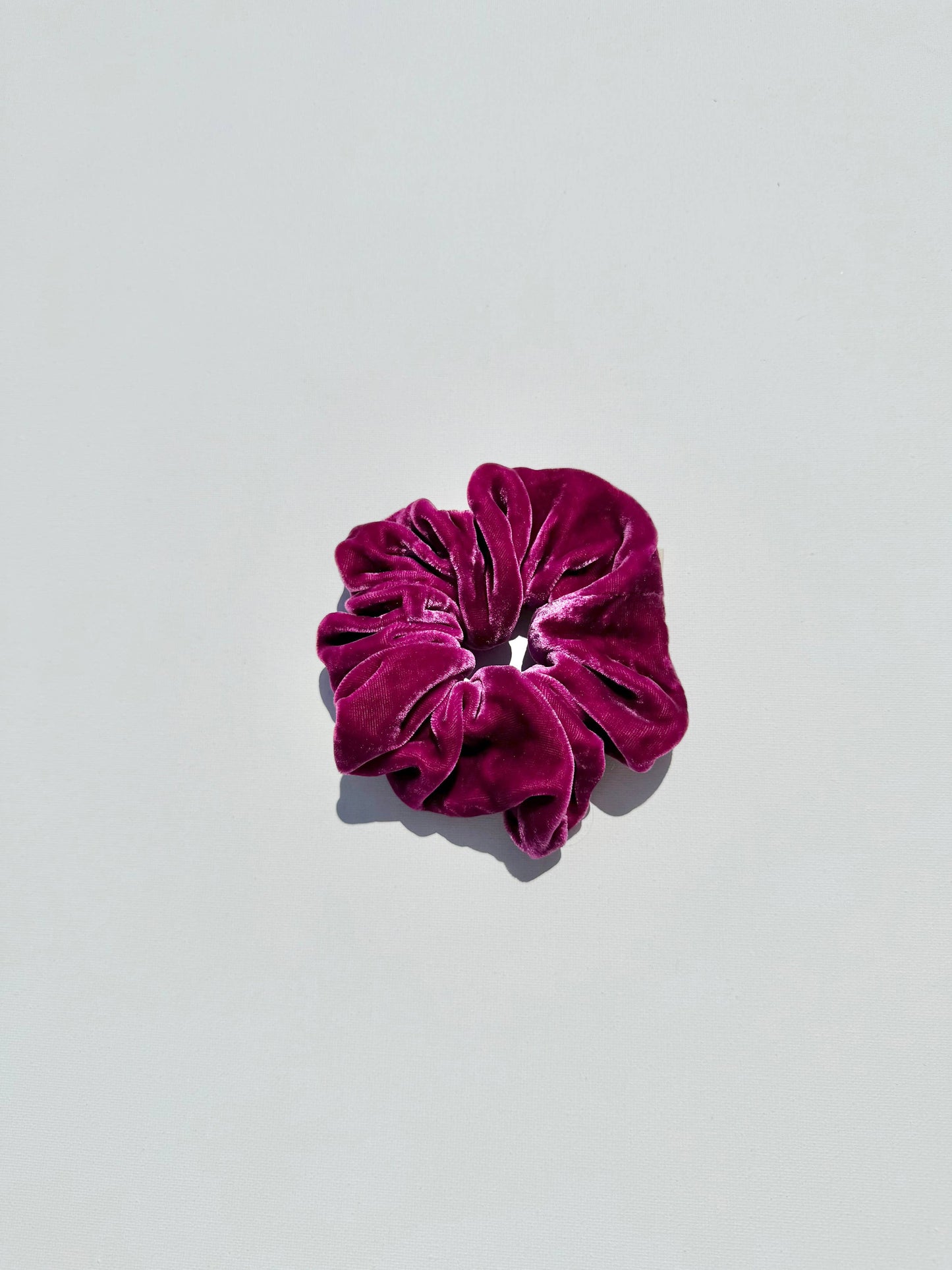 Billy Bamboo SILK VELVET SCRUNCHIES - crystal bright