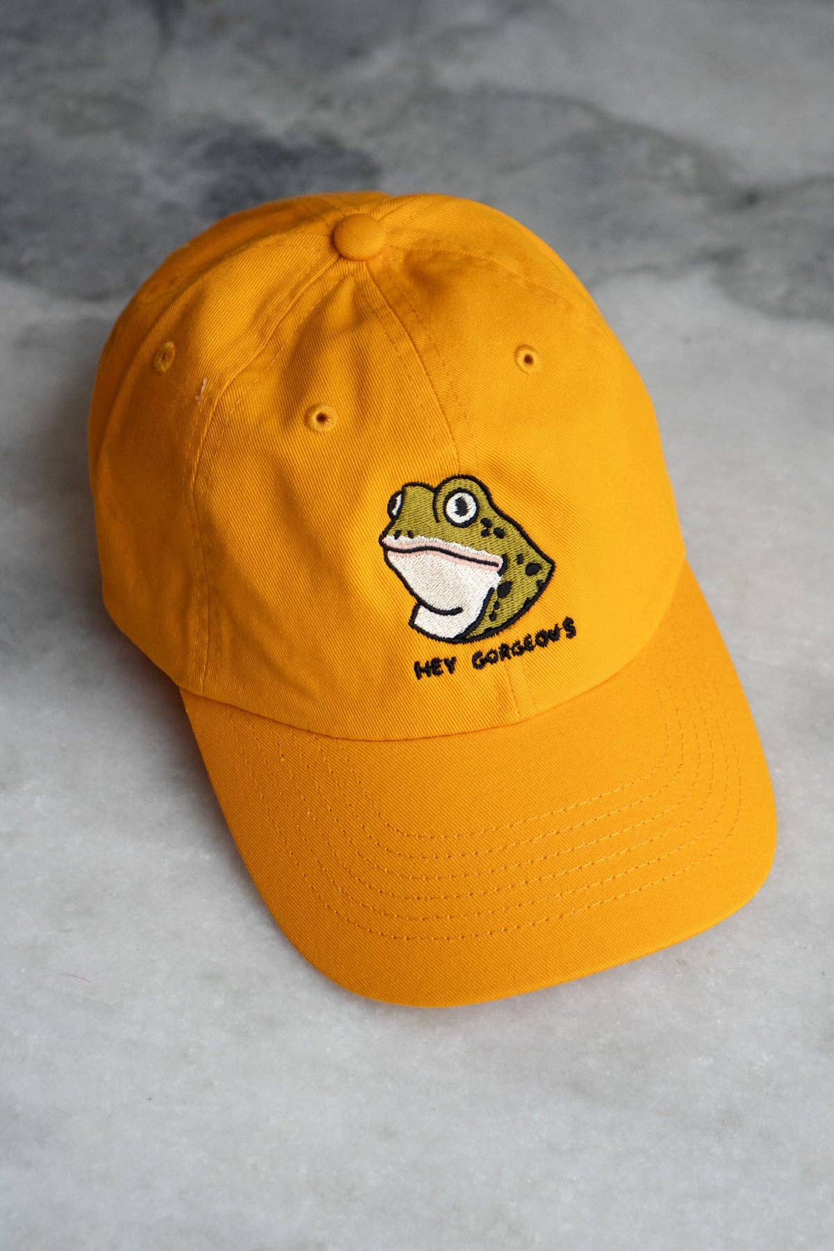 Hey Gorgeous Frog Hat | Embroidered Dad Hat