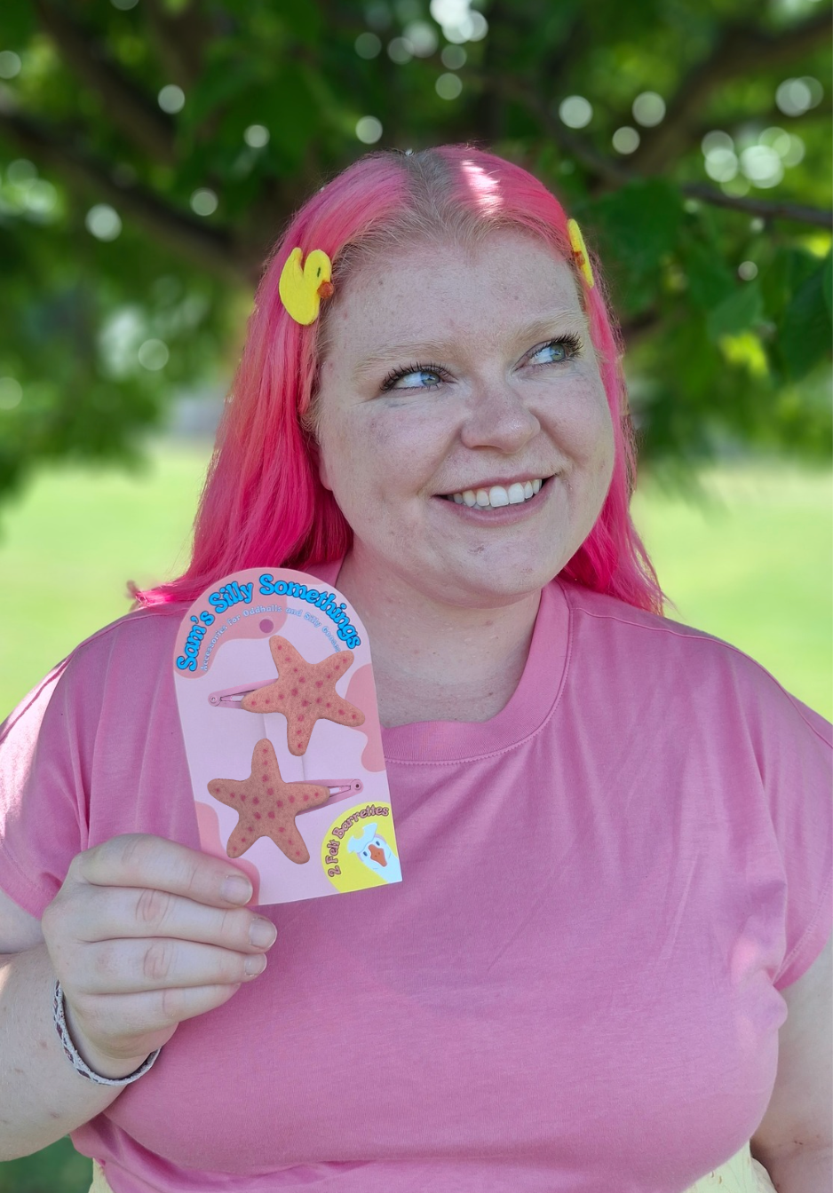 Starfish Barrettes | Felt Barrettes | Hair Accessories