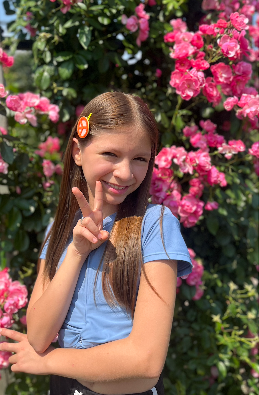 Peace Barrettes | Felt Barrettes | Hair Accessories