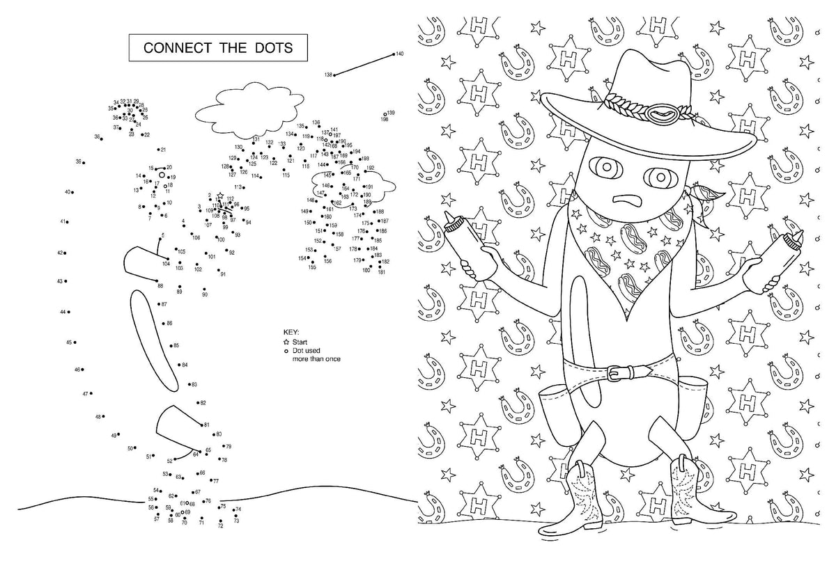 The Hot Dog Coloring and Activity Book