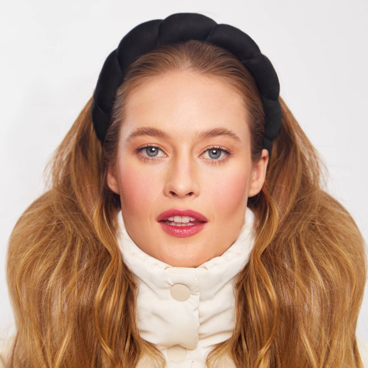 Kitsch- Recycled Fabric Puffy Headband 1pc- Black