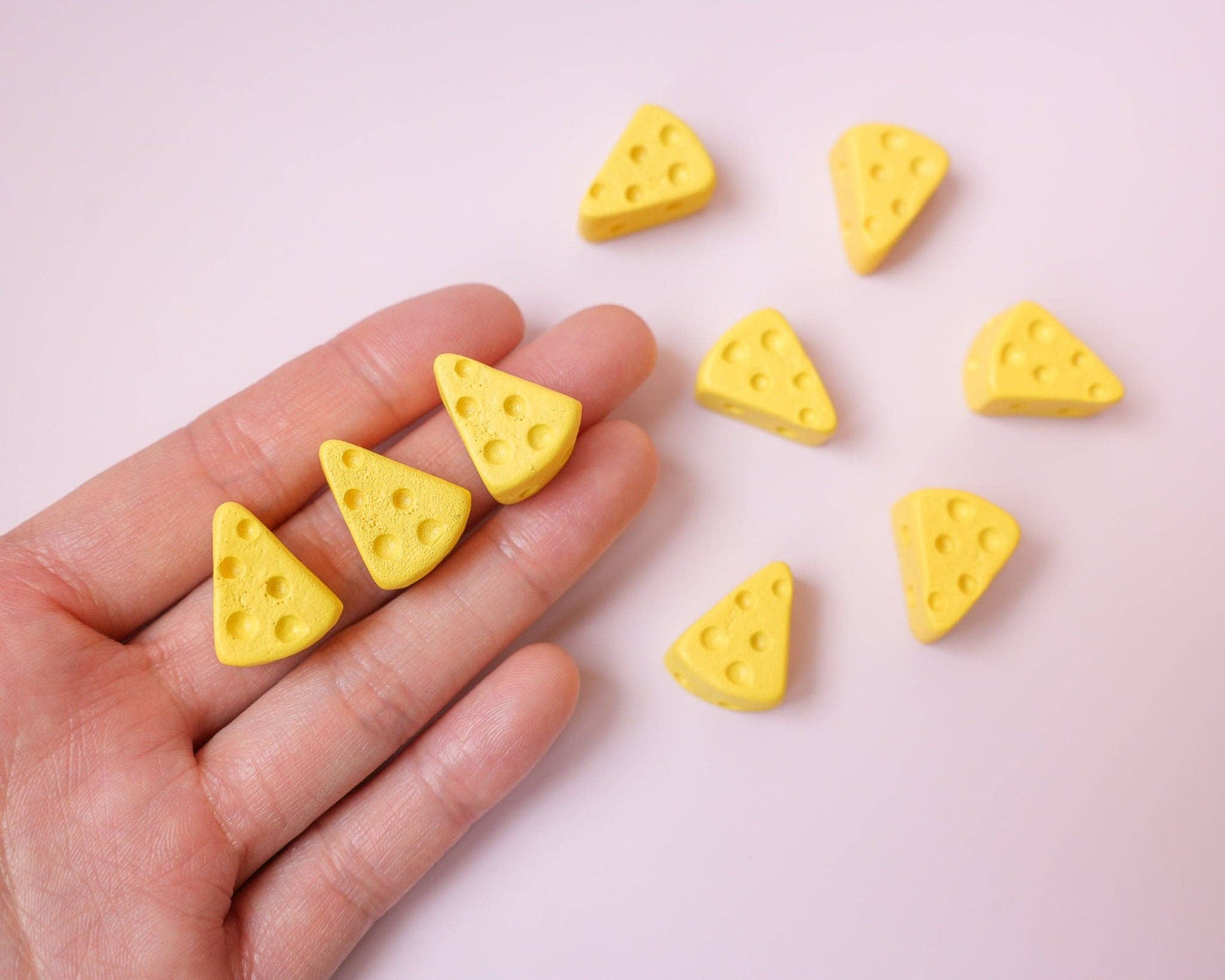 Swiss Cheese Magnet Set | Cute Notice Board Magnets | Cheese Lover's Gift | Whimsical Kitchen Decor | Fun Stationary