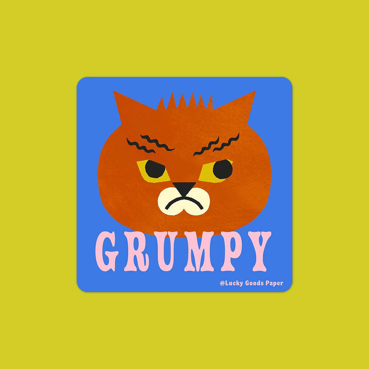 Grumpy Cat – Matte Vinyl Sticker