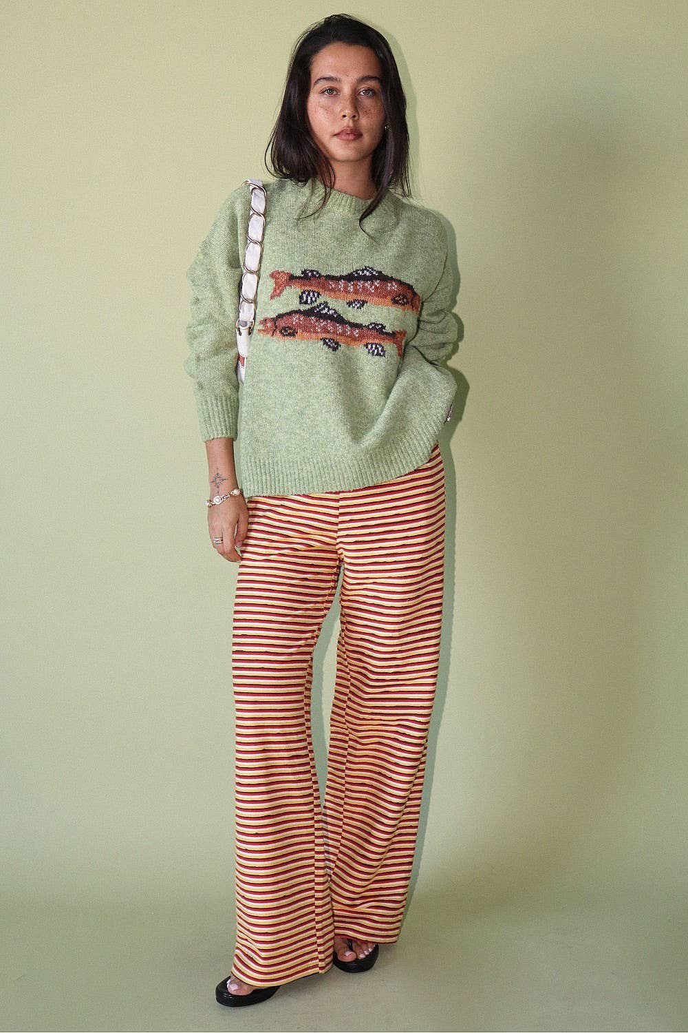 Trout Graphic Knit Sweater