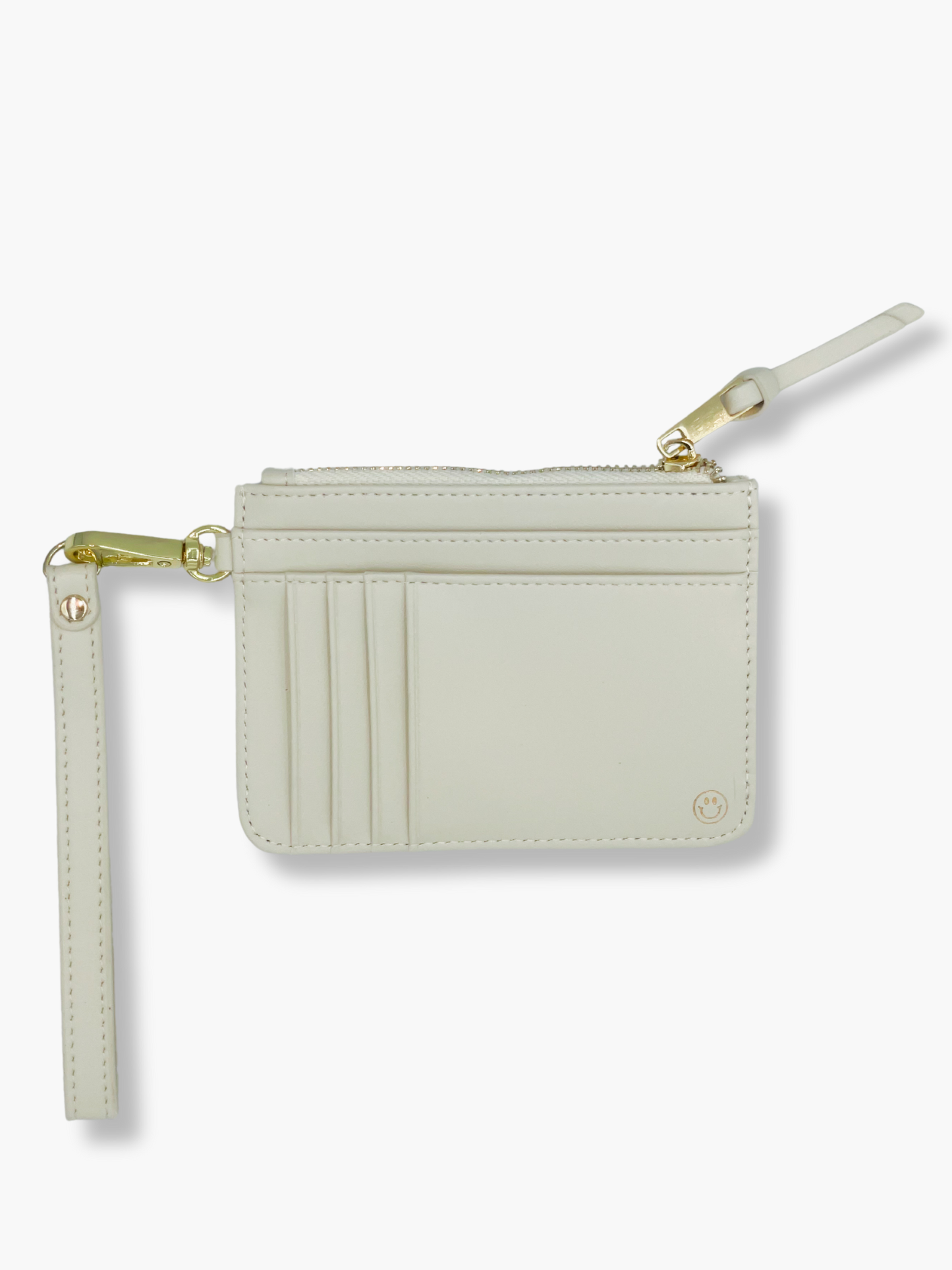 Off White Snap/Wrist Wallet