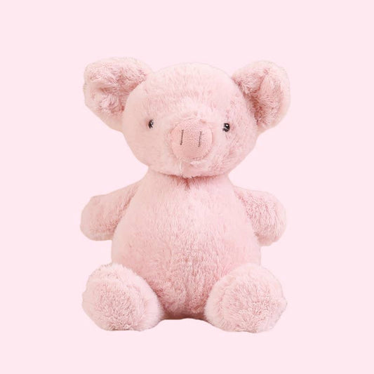 7" Pink Pig Plush