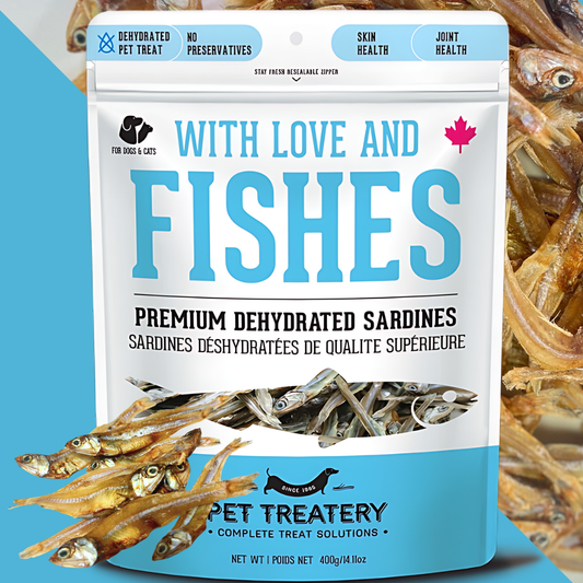 Sardines Dehydrated Pet Treats: High-Protein & Natural 400g