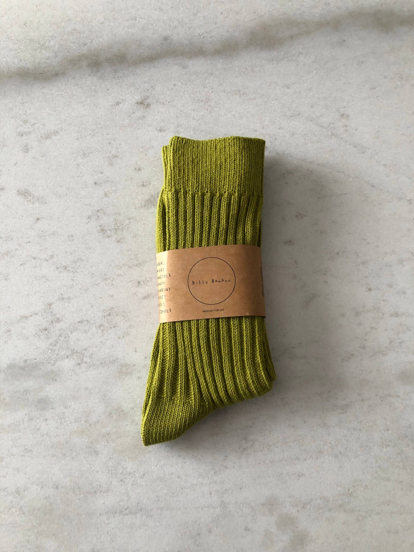 Billy Bamboo - Ribbed Cotton High Socks