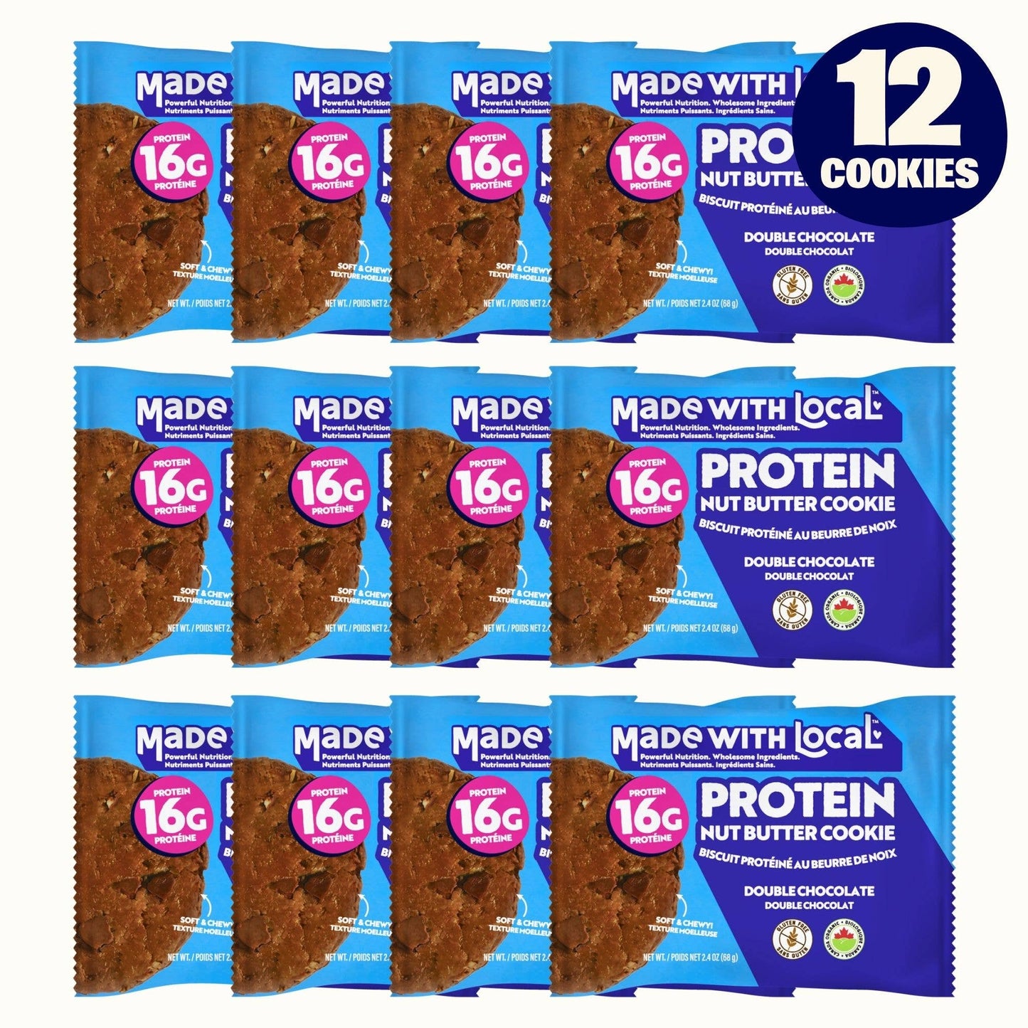 Double Chocolate | Organic Protein Cookie