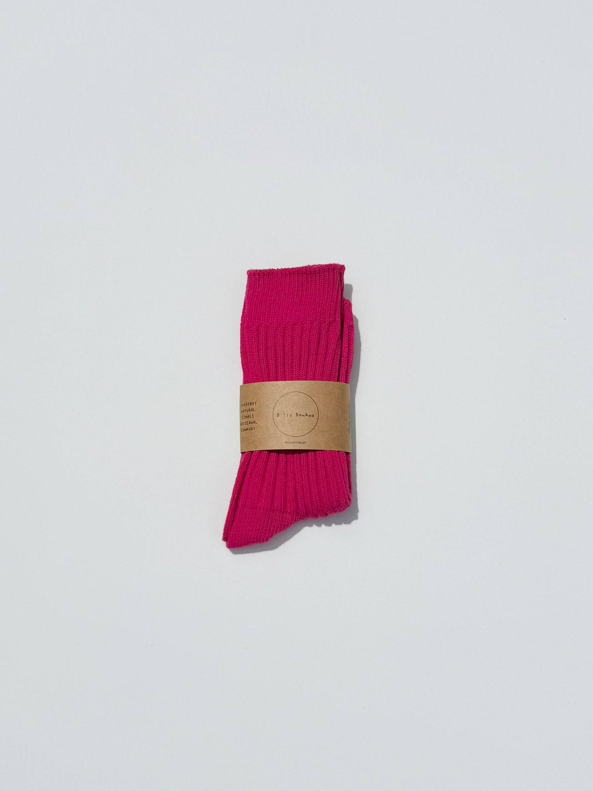 RIBBED COTTON HIGH SOCKS - Crystal bright