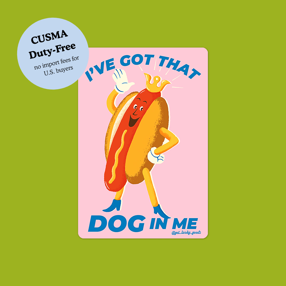 I've Got that Dog in Me Sticker – Matte Vinyl Sticker