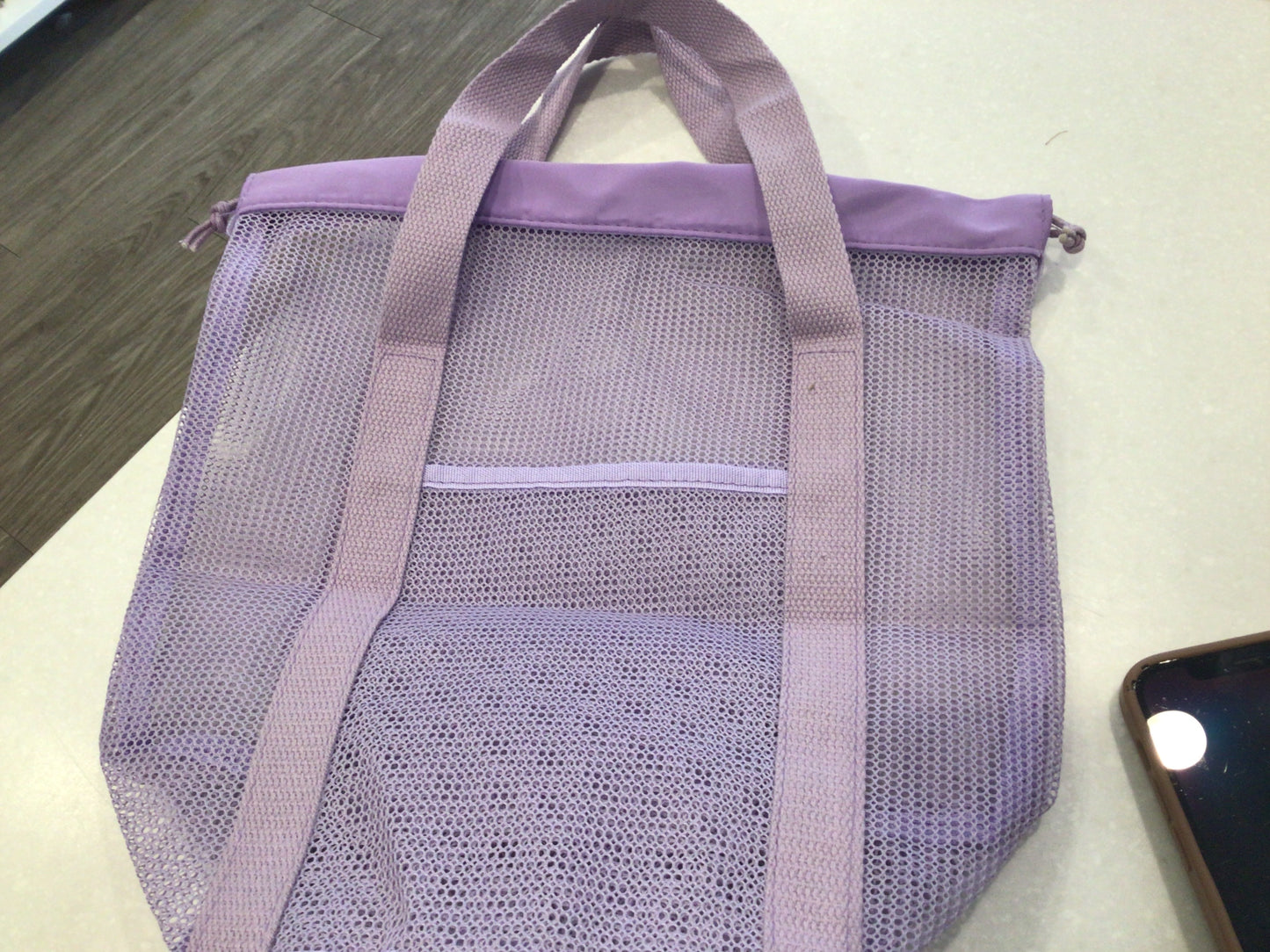 Purple beach bag