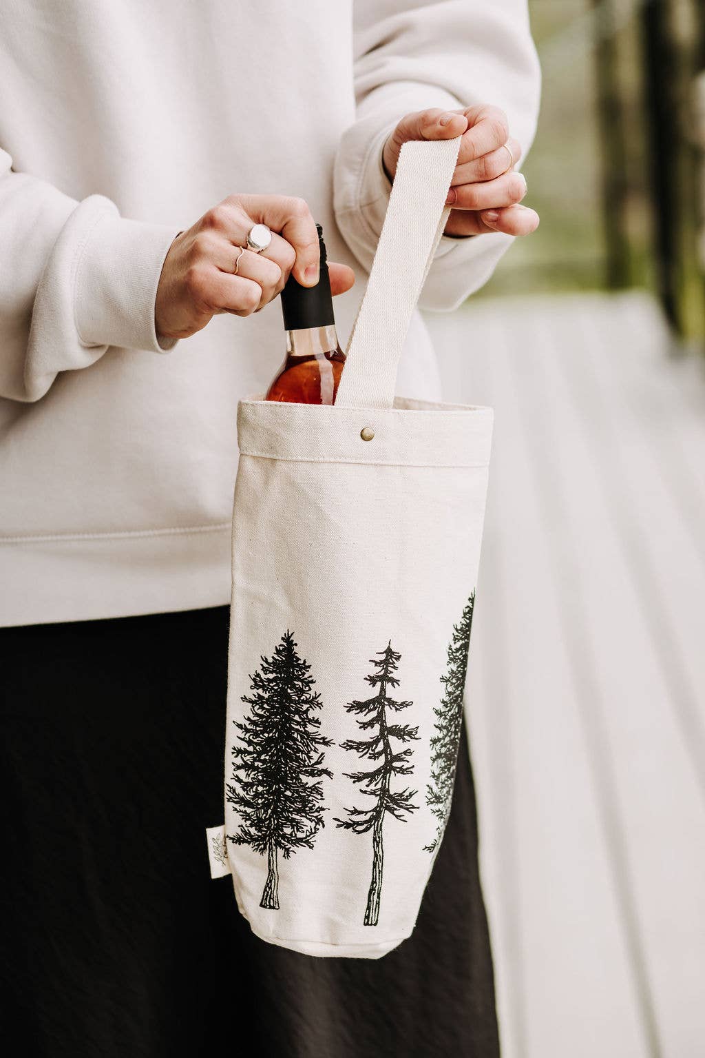 Wine Tote / Trees / Gift Bag