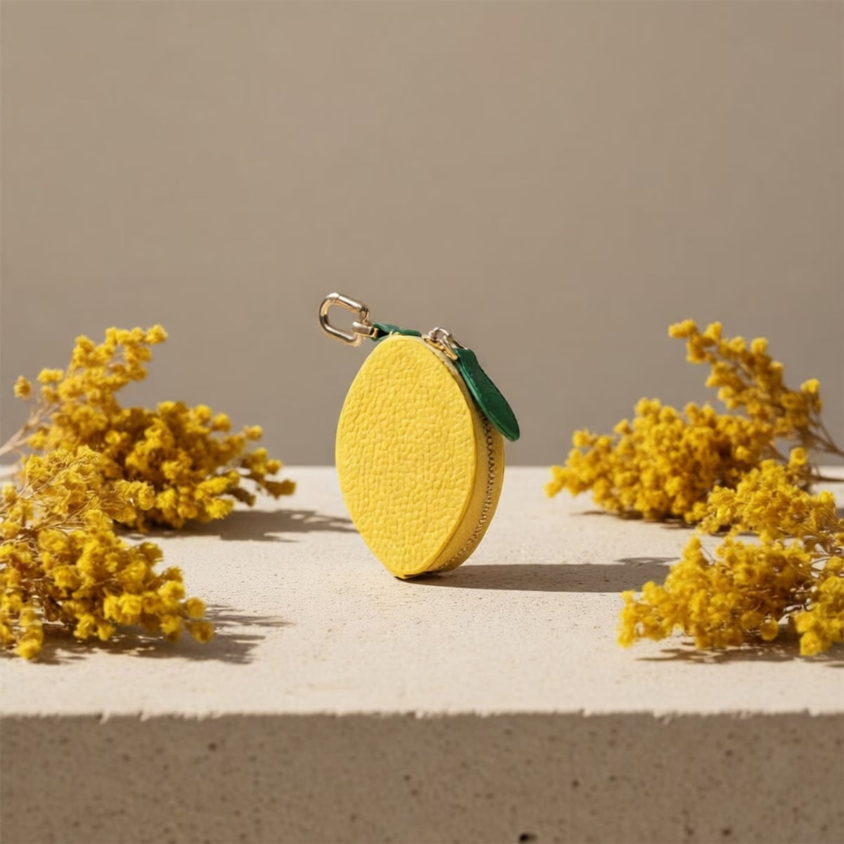 Mini Strawberry, Pear, lemon, and Kiwi Coin Purse Key Chain