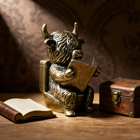 Brass Yak on Toilet