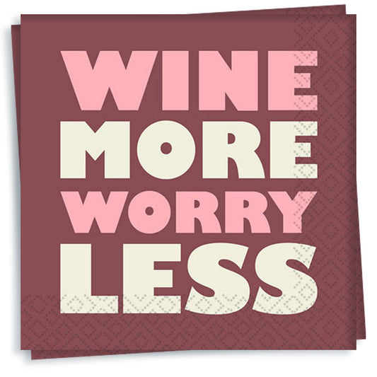 More Less Cocktail Napkin