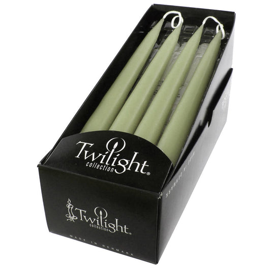 Olive Danish Taper Candle | 12 Pack