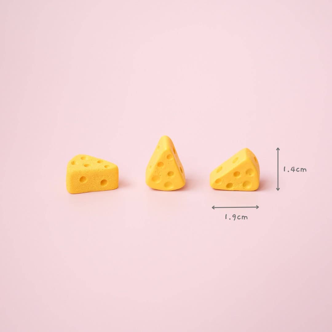 Swiss Cheese Magnet Set | Cute Notice Board Magnets | Cheese Lover's Gift | Whimsical Kitchen Decor | Fun Stationary