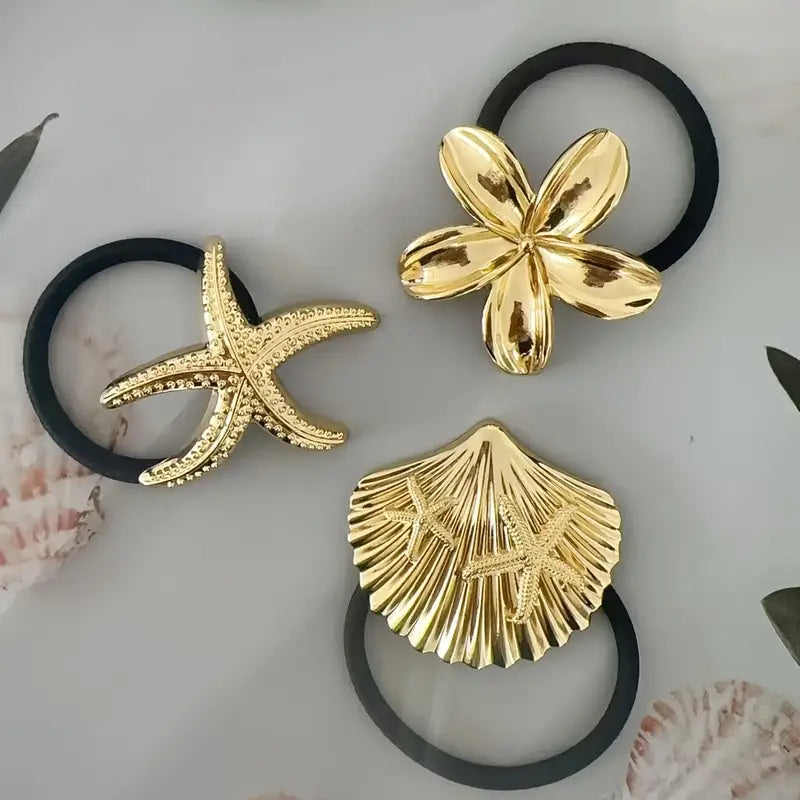 Golden hair tie