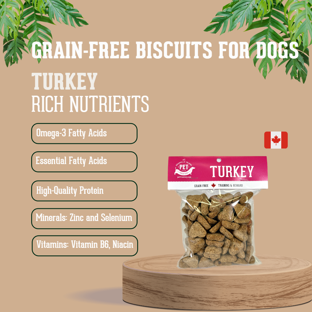 Turkey Hearts – Turkey Grain-Free Biscuits 175g