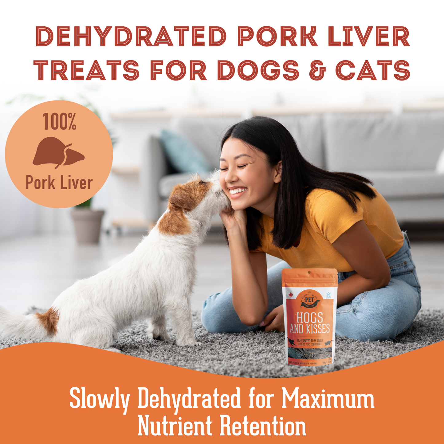 Dehydrated Protein Pork Liver Treat For Dogs & Cats 90g