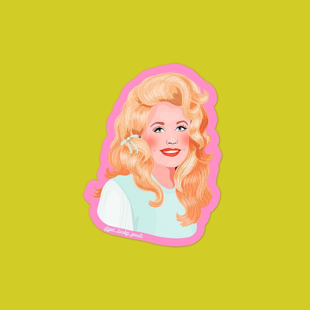 Retro Parton – Matte Vinyl Sticker